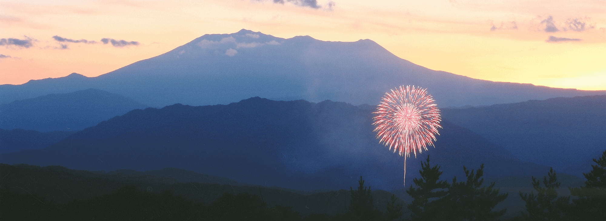 長野県木曽町 夏の景色